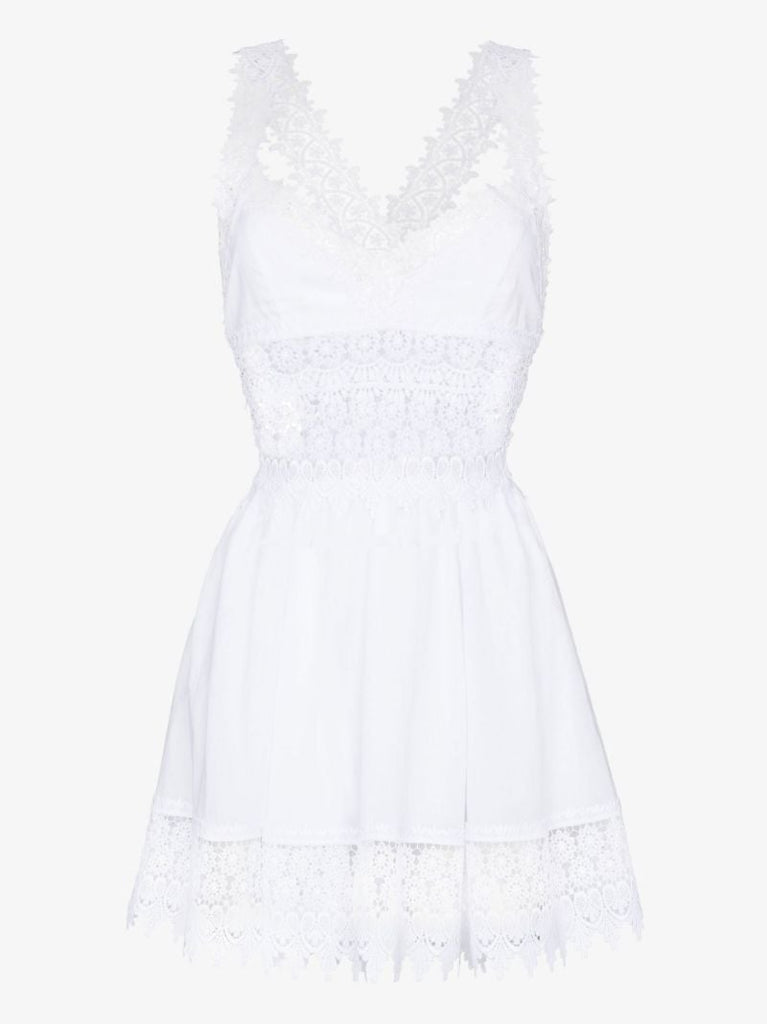 Marilyn Lace Trim Mini Dress