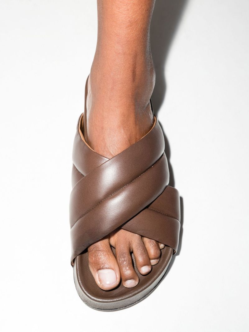 Brown Airali Leather Sandals