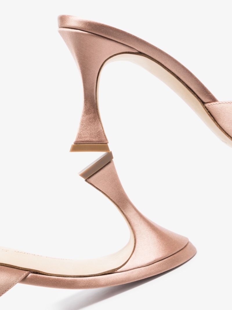 Pink Fabetamu 70 Satin Mules