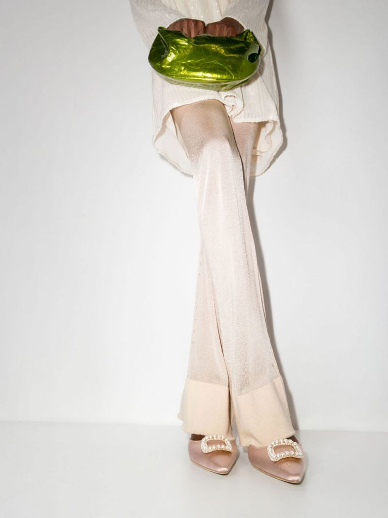 Pink Fabetamu 70 Satin Mules
