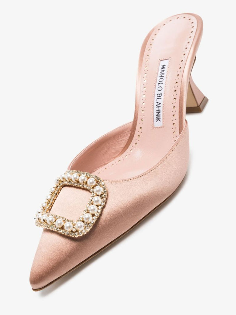 Pink Fabetamu 70 Satin Mules