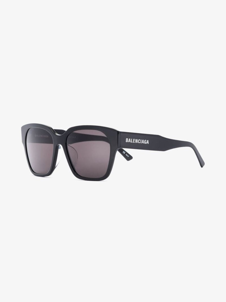 Black Logo Square Sunglasses