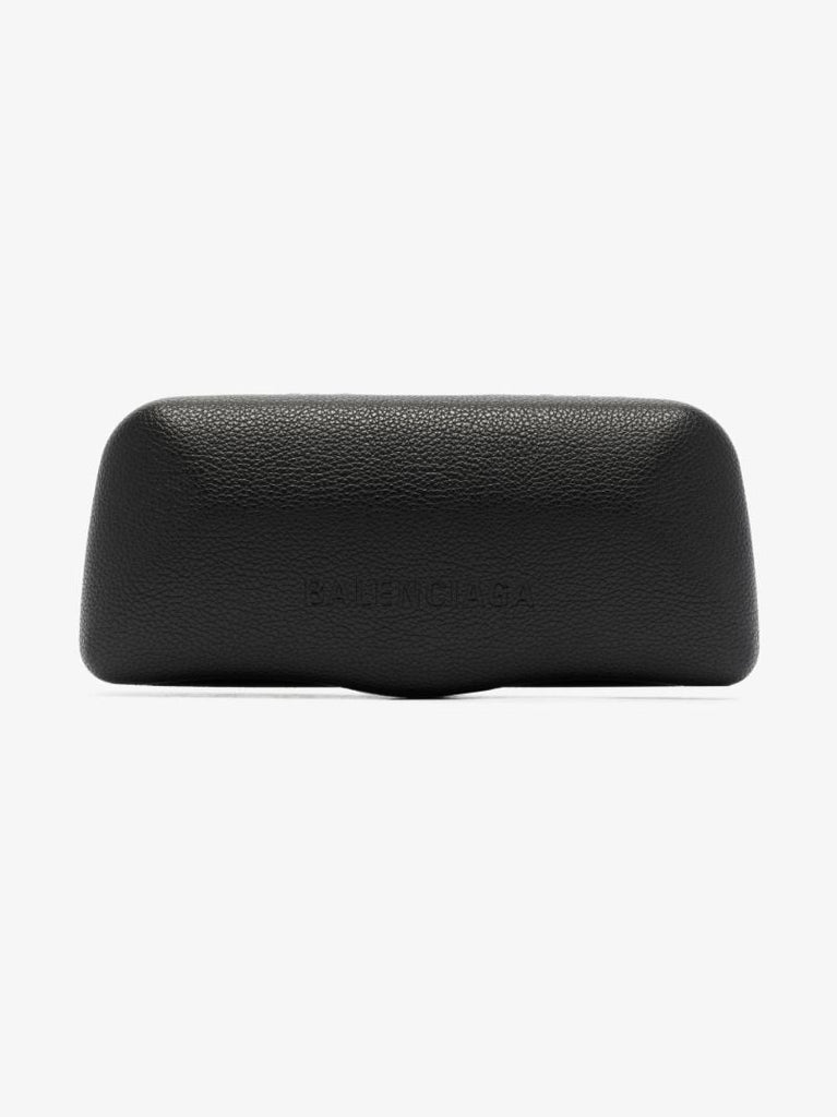 Black Logo Square Sunglasses