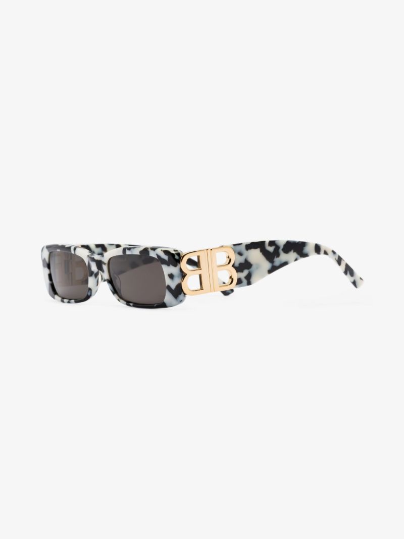 Grey Dynasty Havana Rectangular Sunglasses