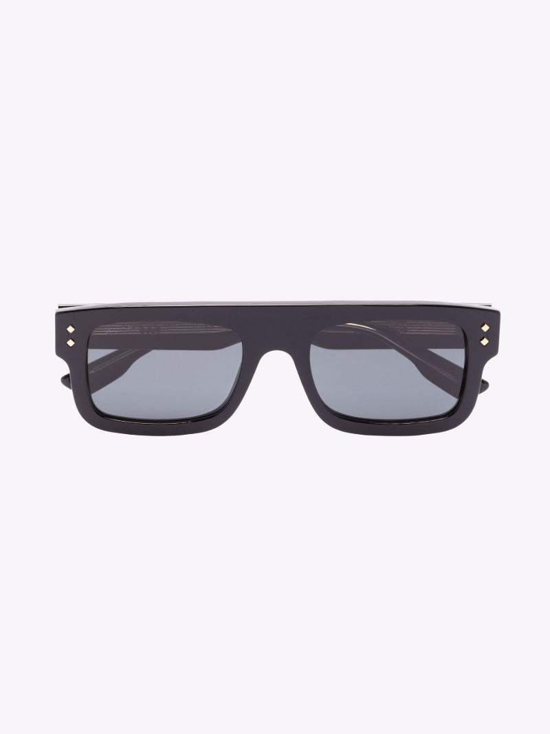 Black Rectangular Frame Sunglasses