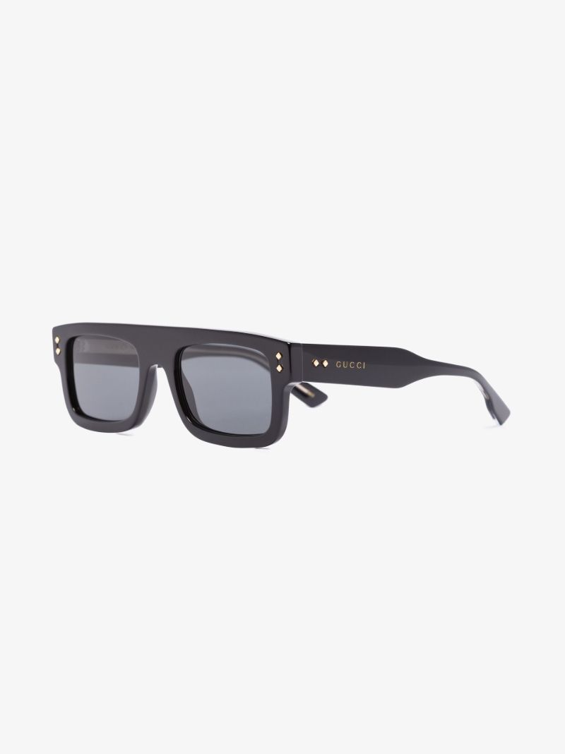 Black Rectangular Frame Sunglasses