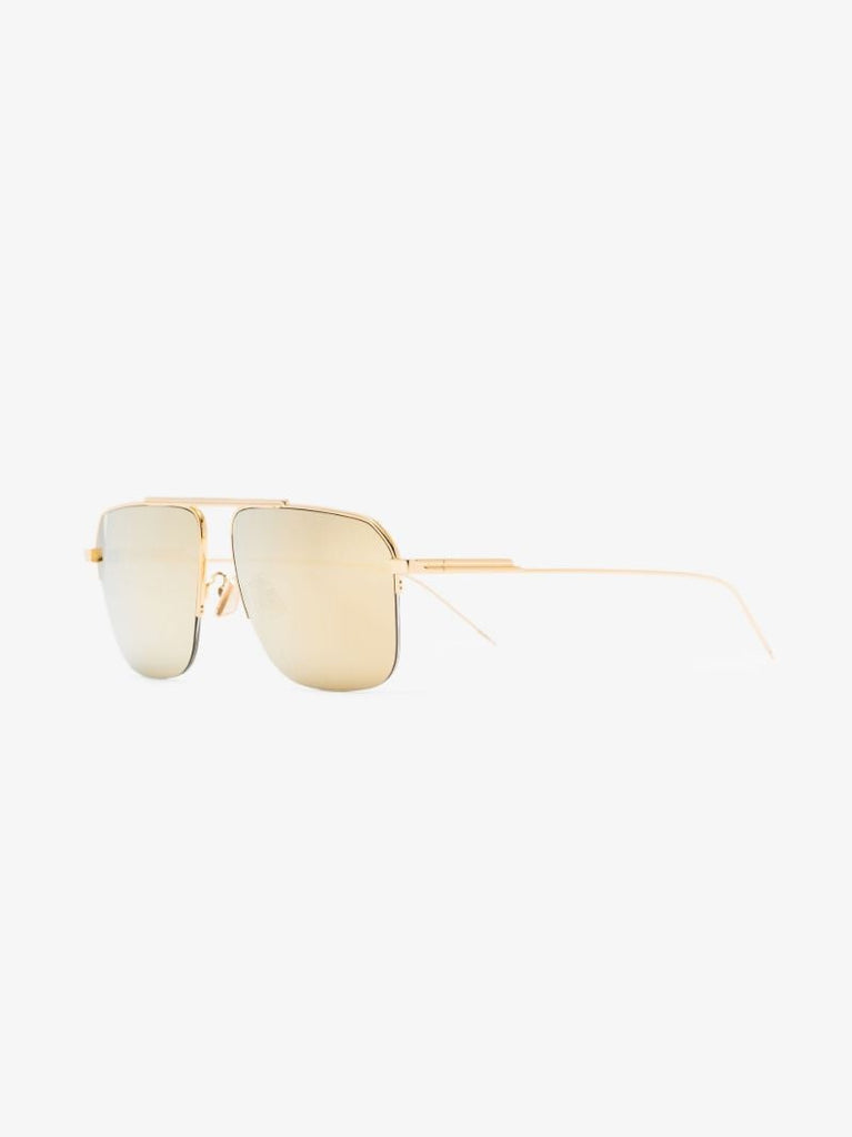 Gold Tone Aviator-style Sunglasses