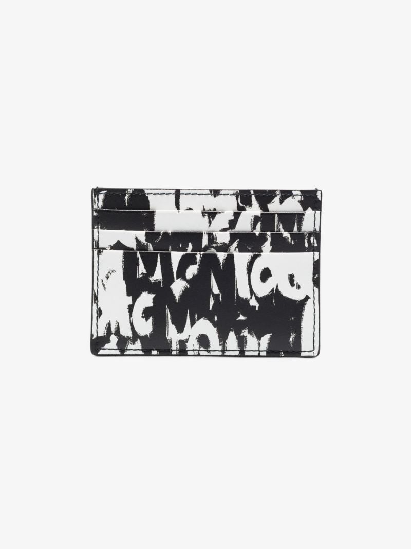 Black and White Graffiti Print Card Holder