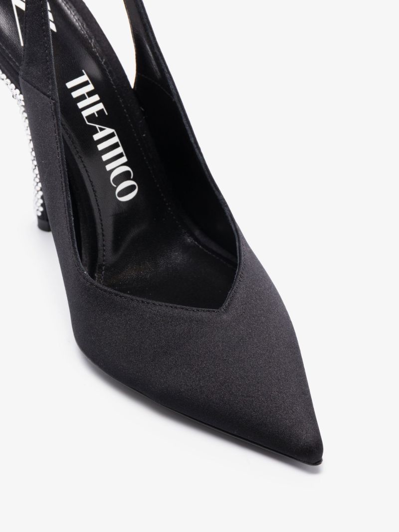 Black Venus 105 Embellished Satin Pumps