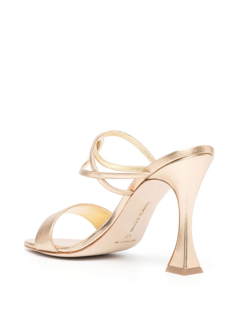 Gold Golvona 105 Leather Sandals