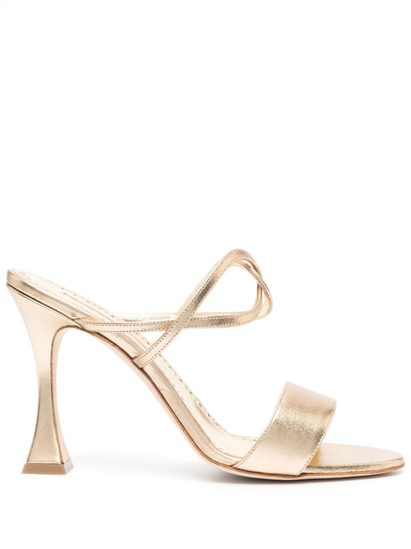 Gold Golvona 105 Leather Sandals