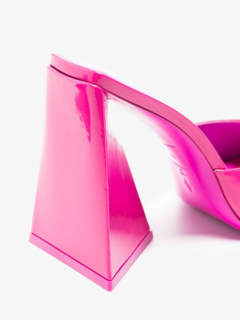 Pink Devon 115 Patent Leather Mules