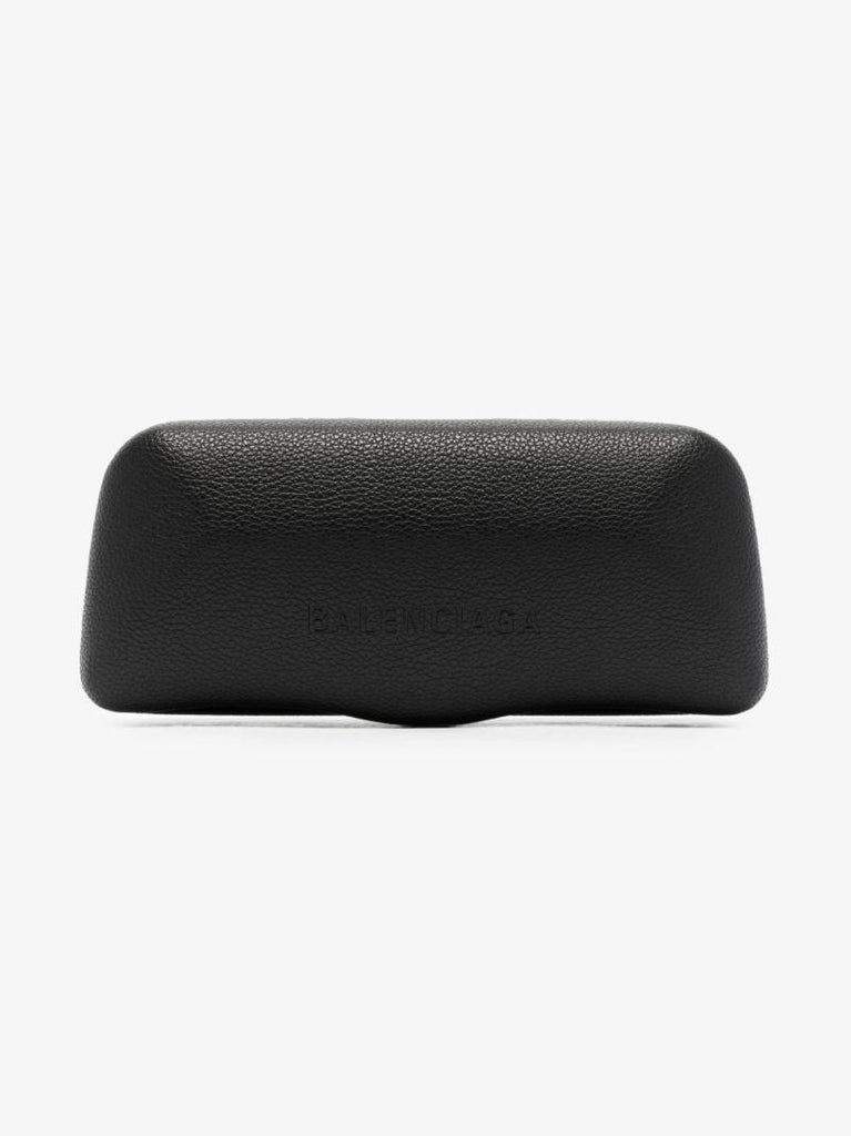 Black Shield Rectangular Sunglasses