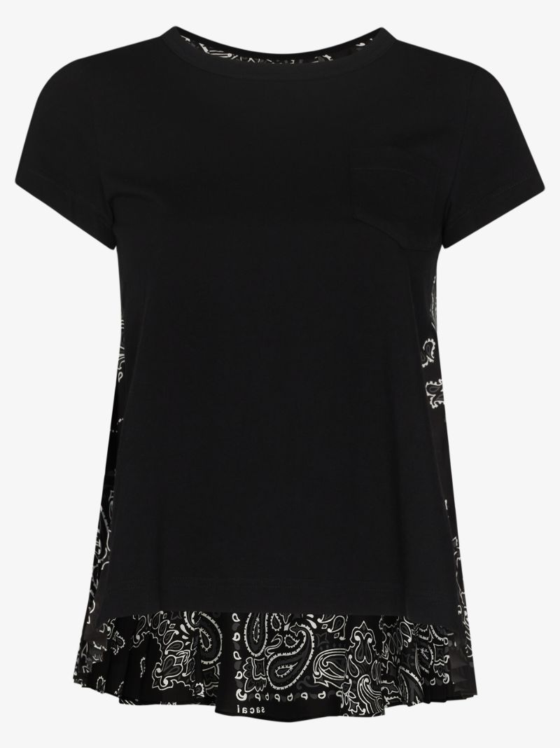 Bandana Panel Cotton T-shirt