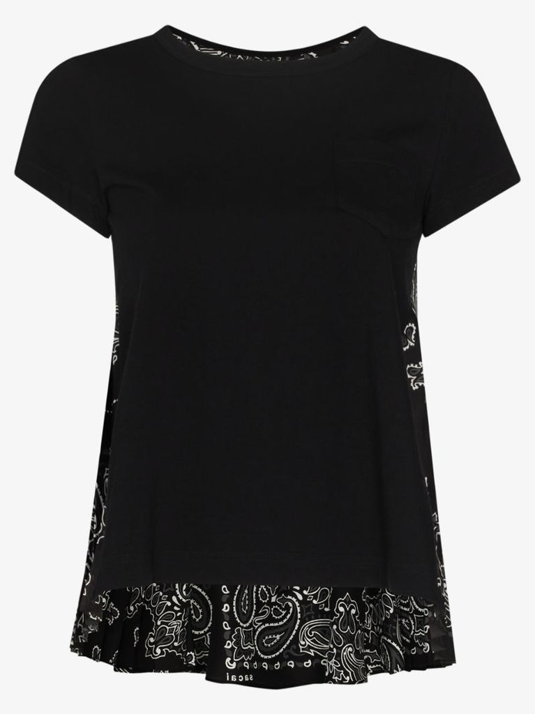 Bandana Panel Cotton T-shirt