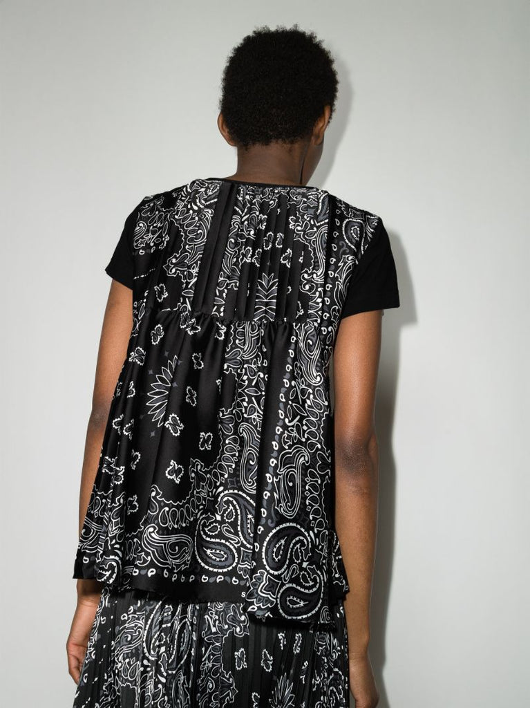 Bandana Panel Cotton T-shirt