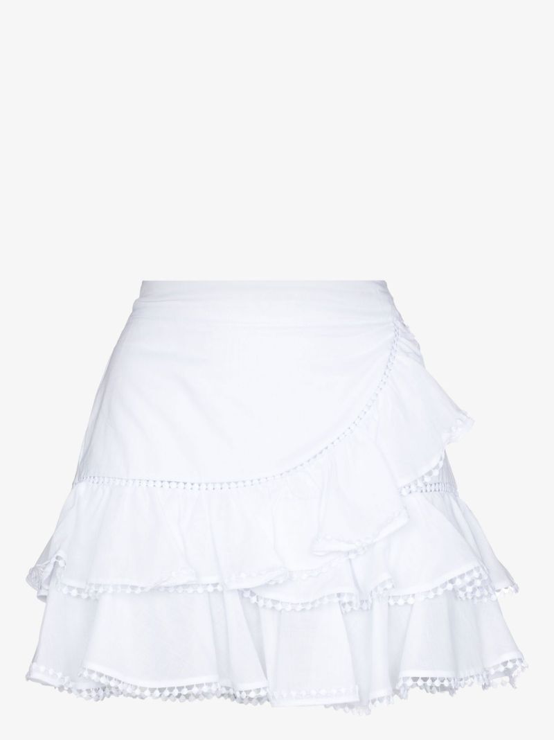 Fera Ruffled Cotton Voile Skirt
