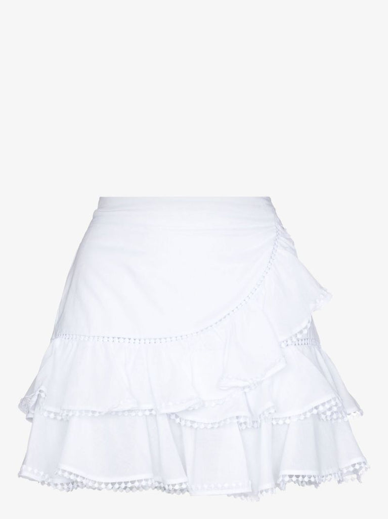 Fera Ruffled Cotton Voile Skirt