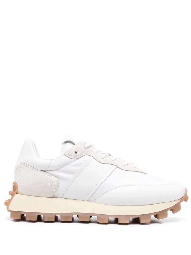 White 1t Leather Sneakers