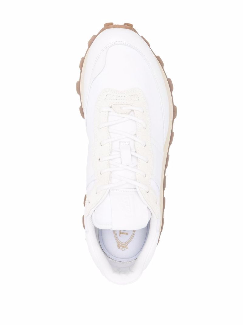 White 1t Leather Sneakers