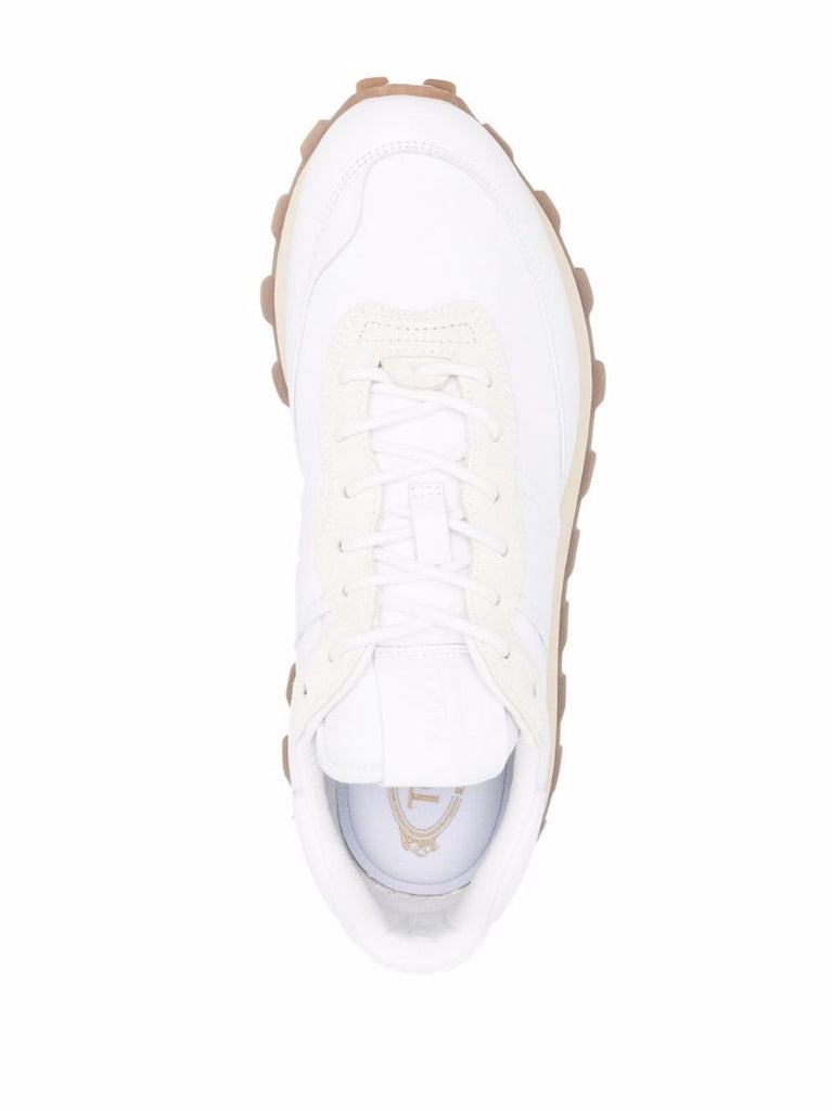 White 1t Leather Sneakers