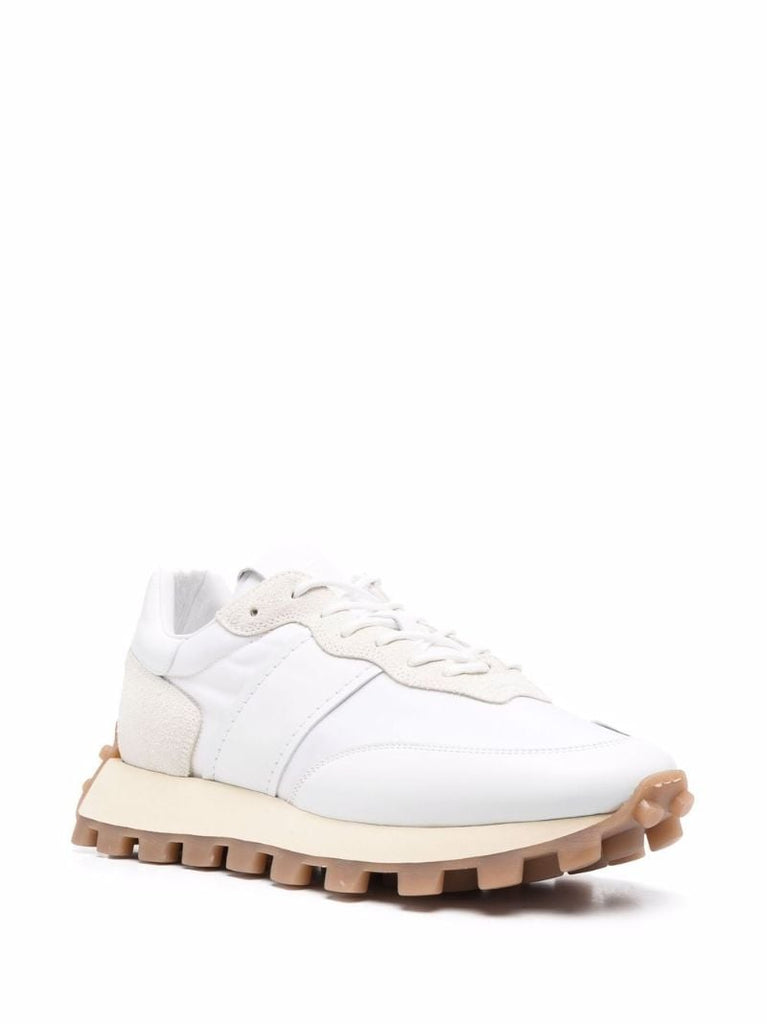White 1t Leather Sneakers