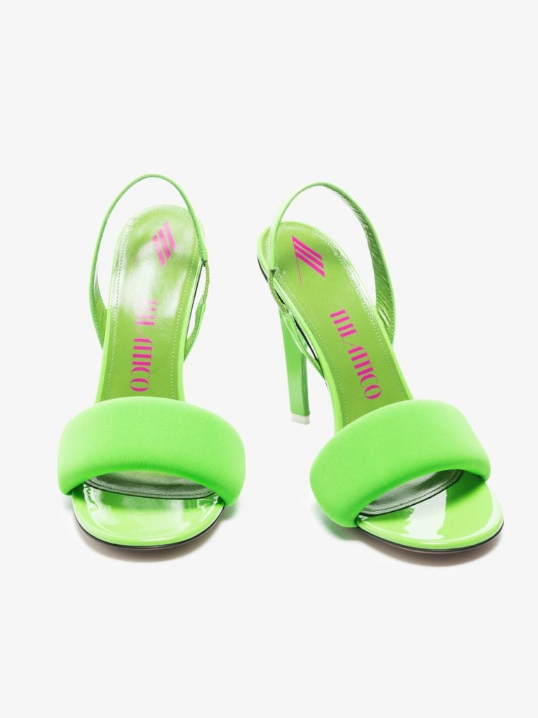 Green Rem 105 Slingback Leather Sandals