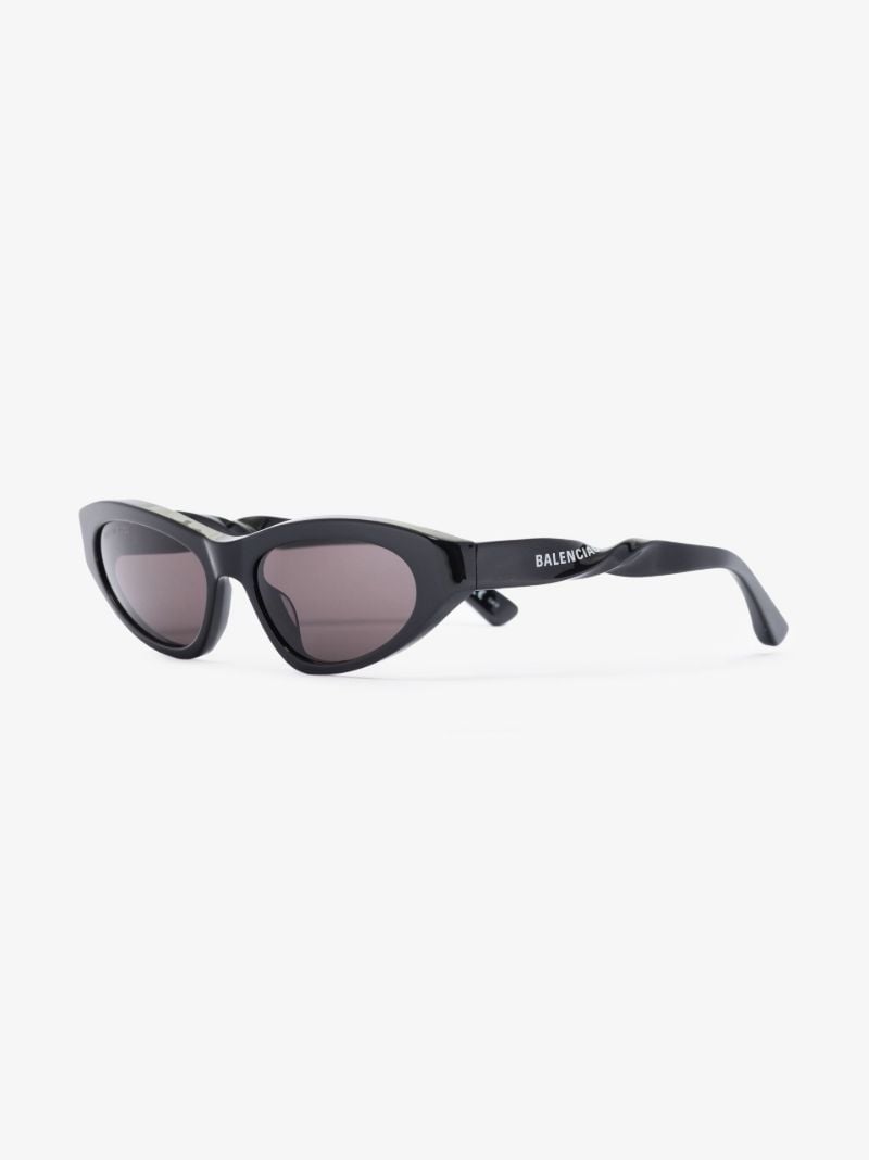 Black Twist Cat Eye Sunglasses