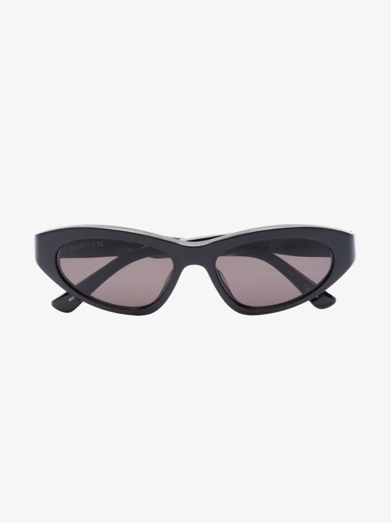 Black Twist Cat Eye Sunglasses
