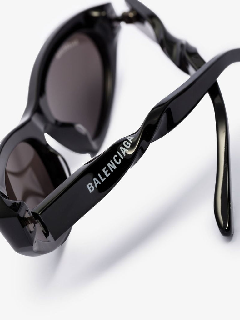 Black Twist Cat Eye Sunglasses