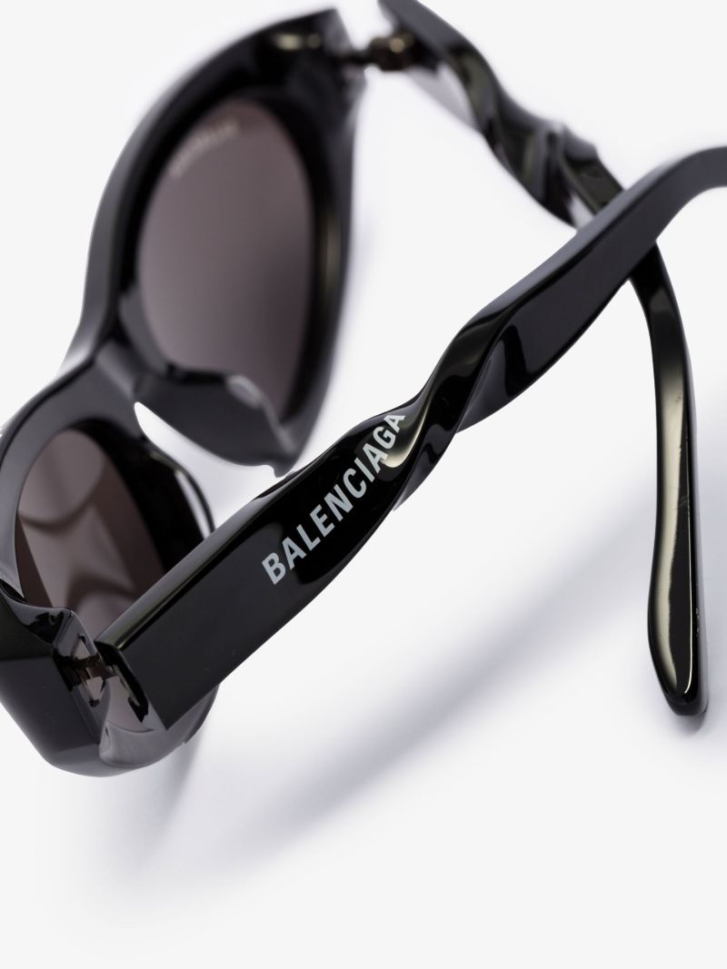 Black Twist Cat Eye Sunglasses
