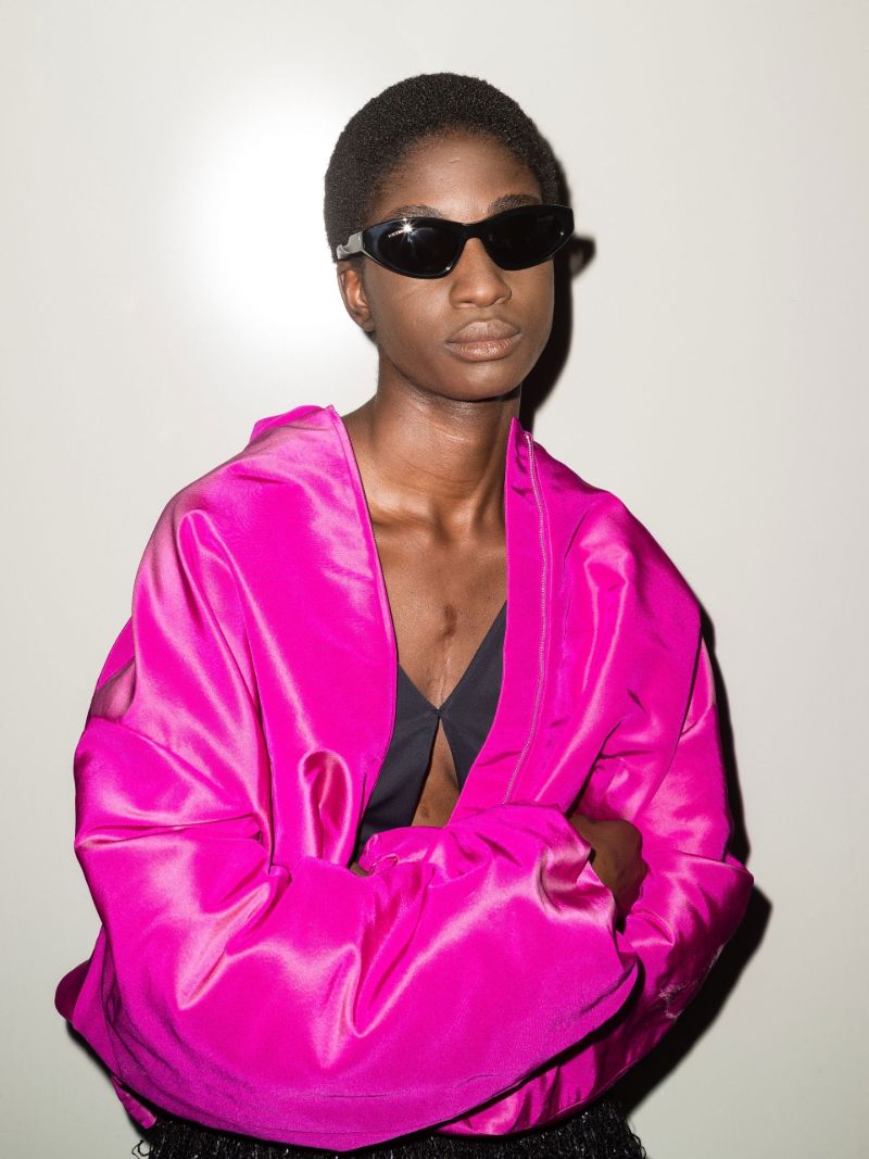 Black Twist Cat Eye Sunglasses