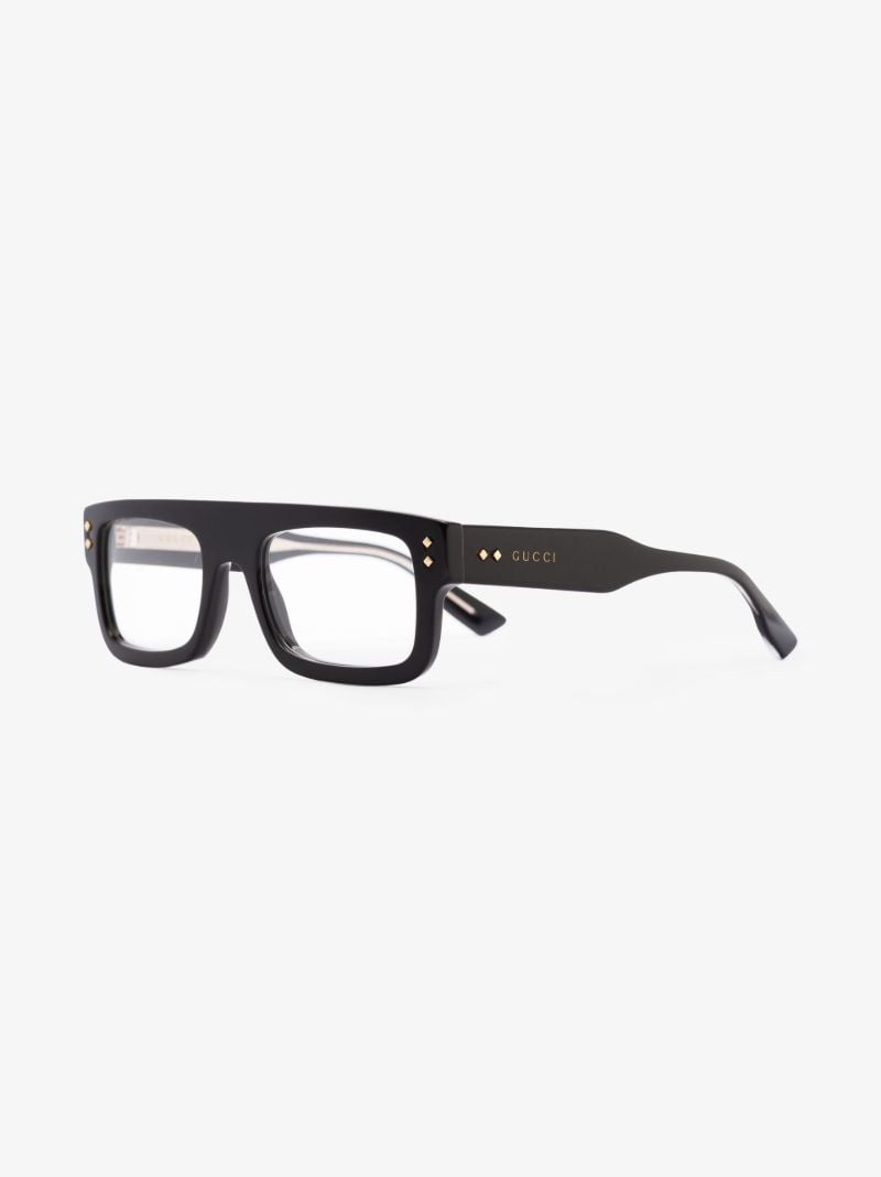 Black Rectangle Optical Glasses