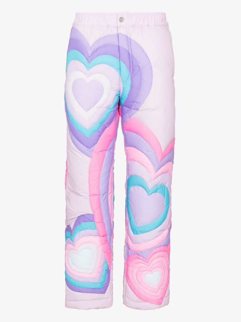 Heart Motif Quilted Trousers
