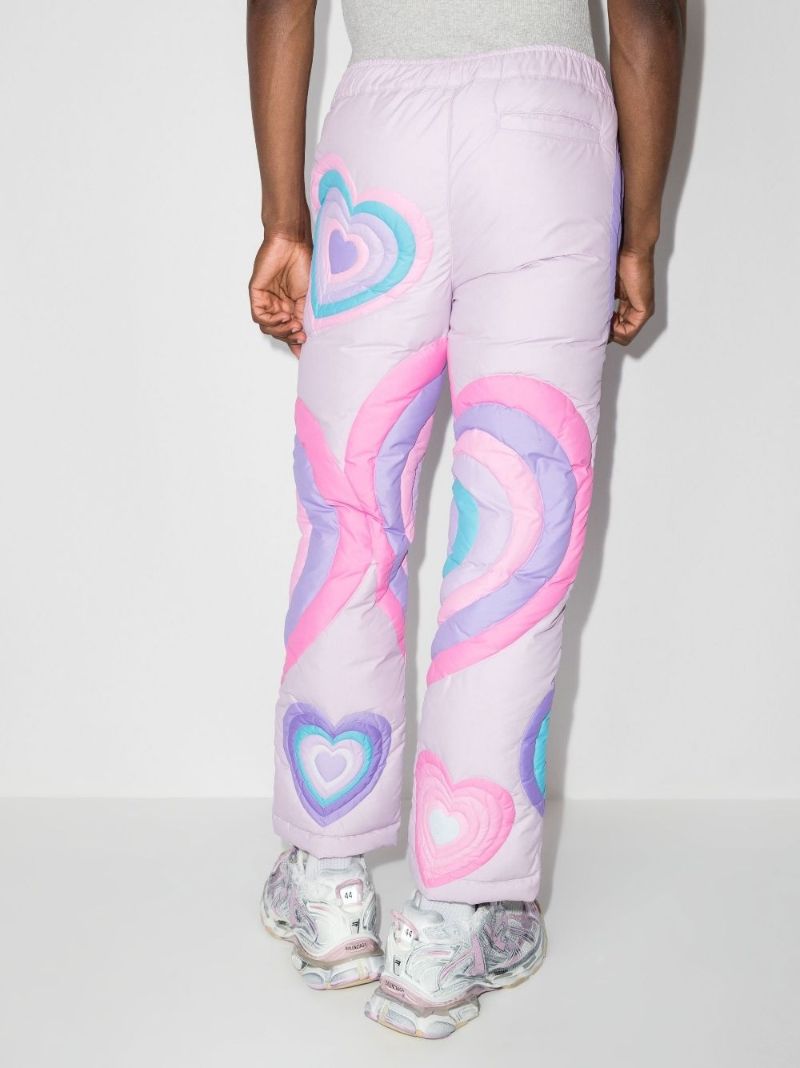 Heart Motif Quilted Trousers