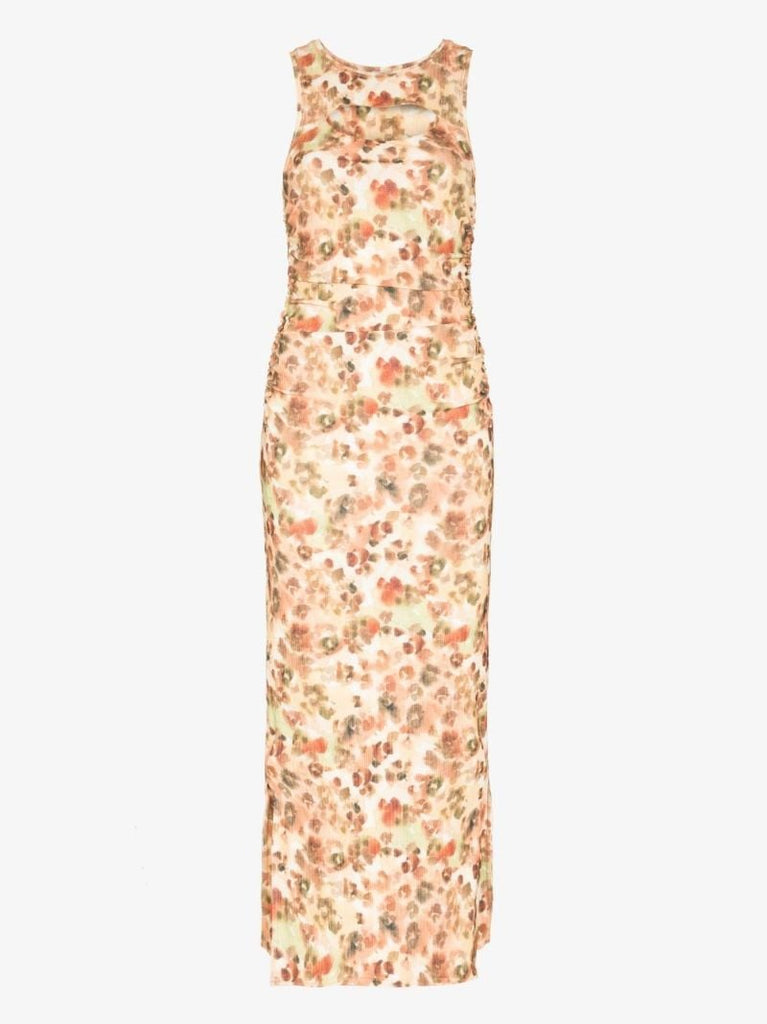 Rilo Animal Print Midi Dress