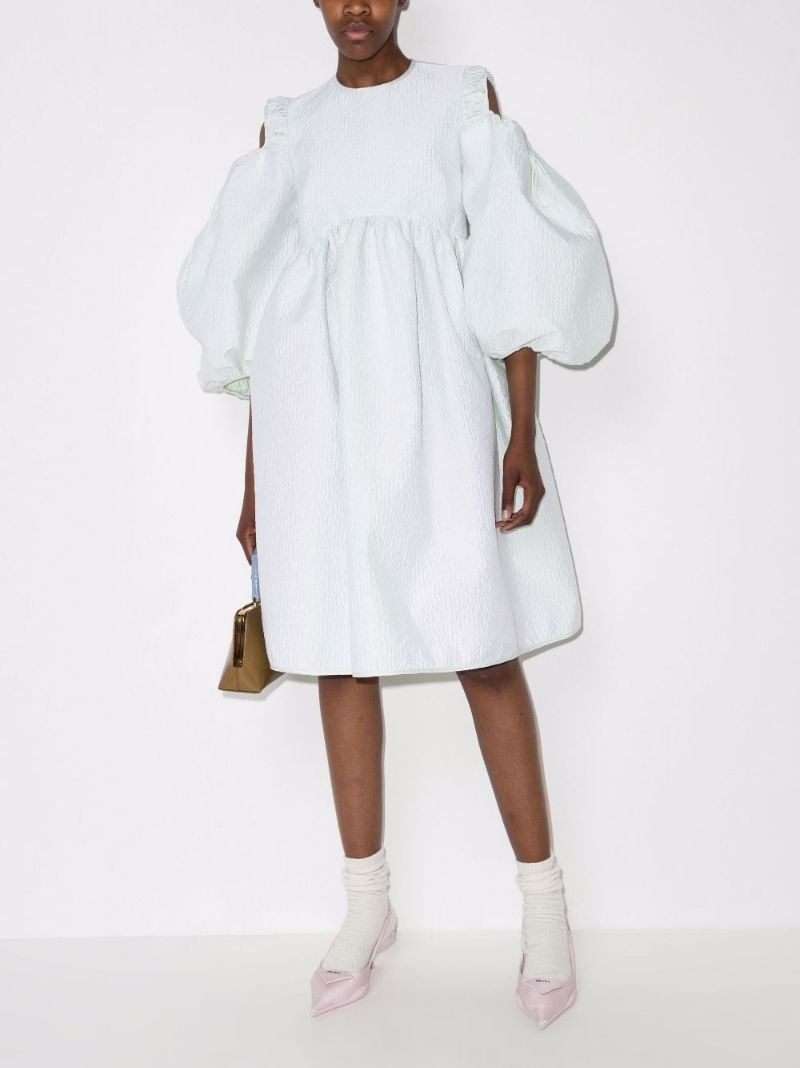 Janessa Puff Sleeve Midi Dress