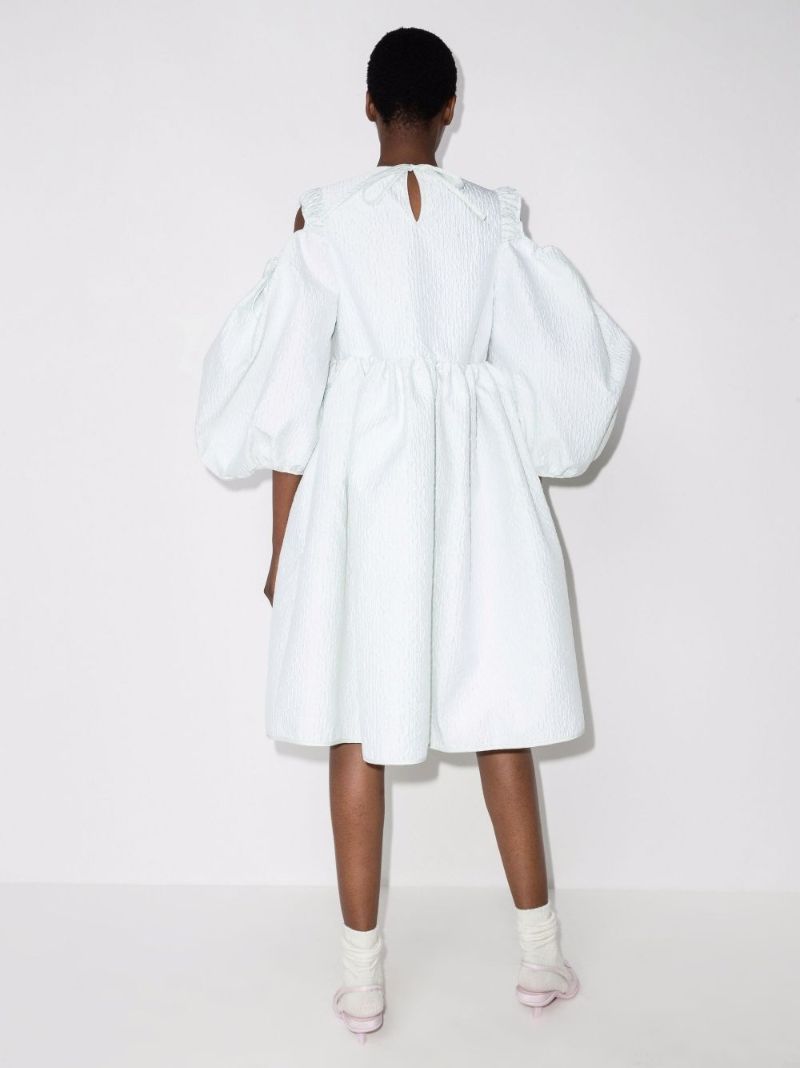 Janessa Puff Sleeve Midi Dress