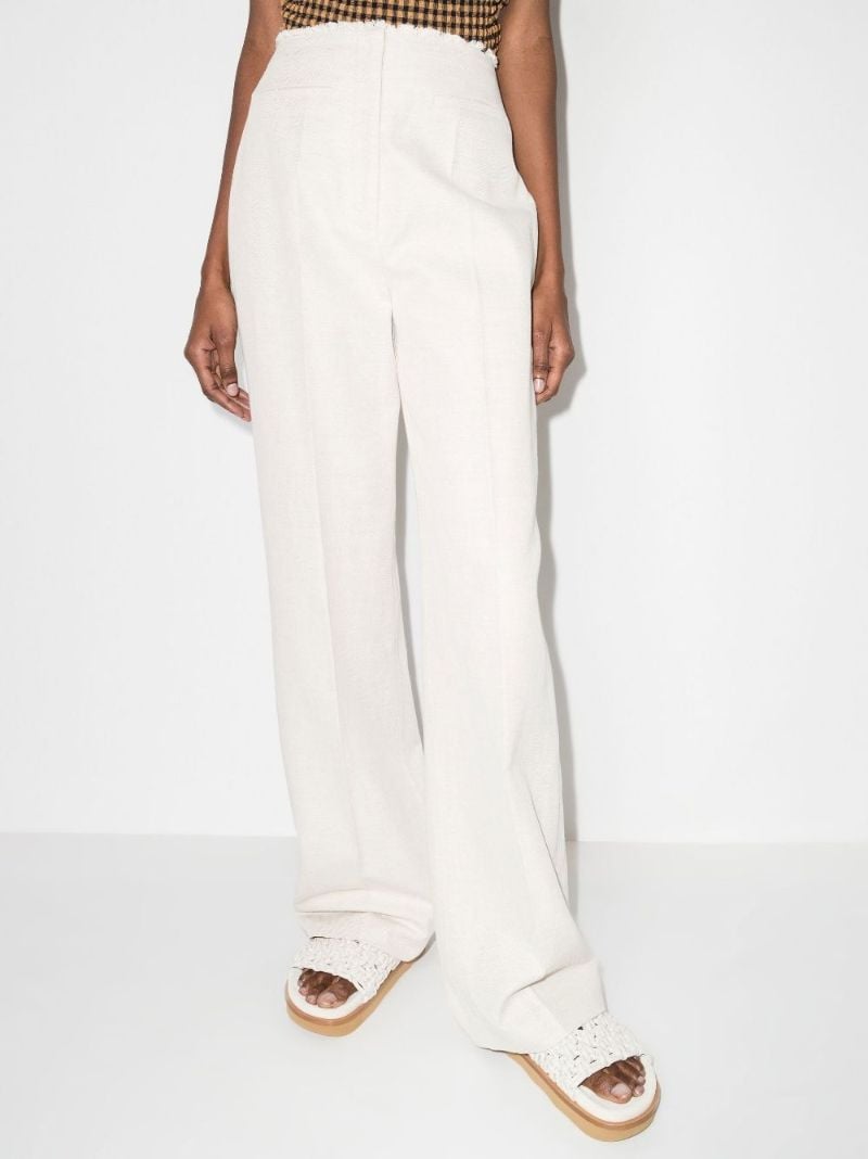 Alette Frayed Straight Leg Jeans