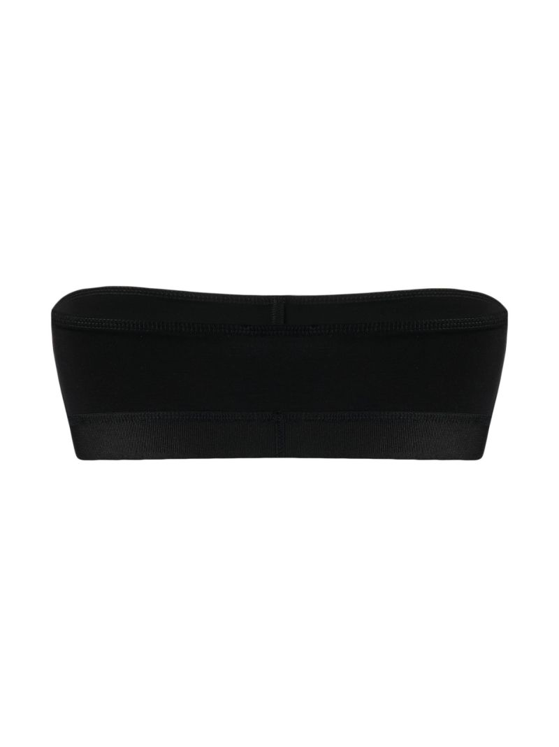 Black Logo Bandeau Bralette