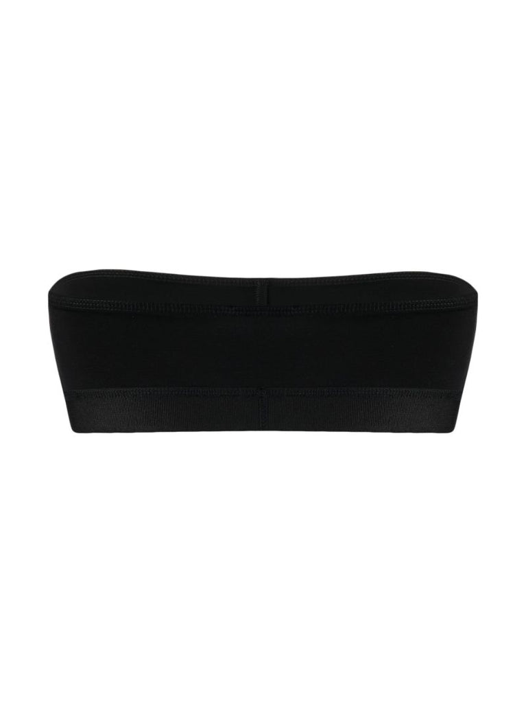 Black Logo Bandeau Bralette