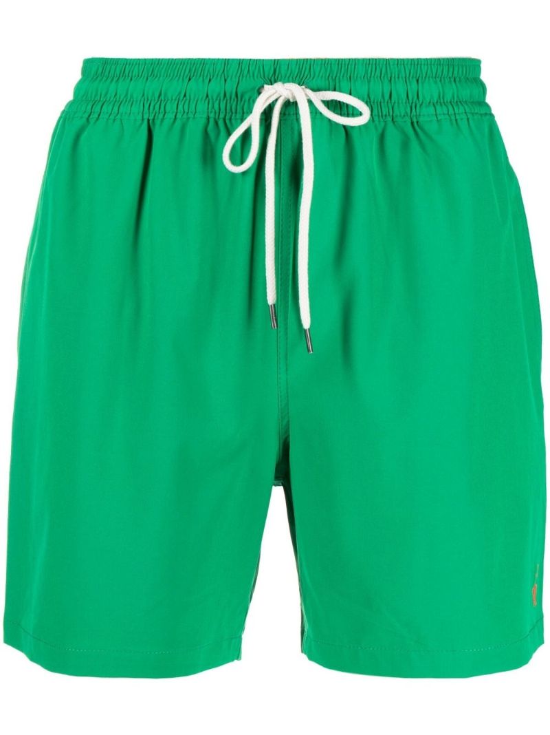 Green Traveller Classic Drawstring Swim Shorts