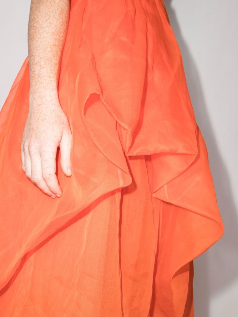 Fang Open Back Midi Dress