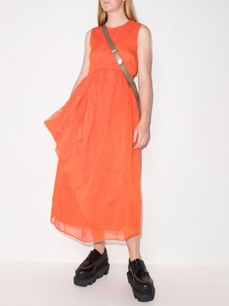 Fang Open Back Midi Dress
