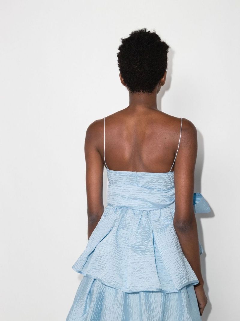 Blue James Bandeau Wrap Top