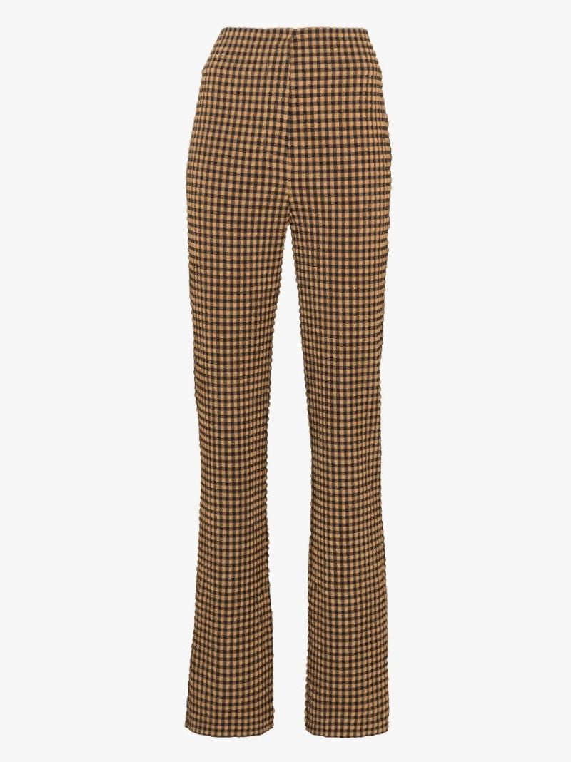 Juna Checked High Waist Trousers