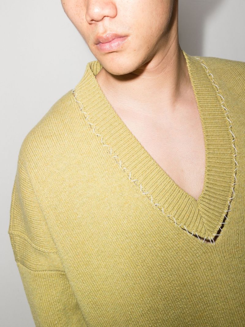 V-neck Merino Wool Sweater