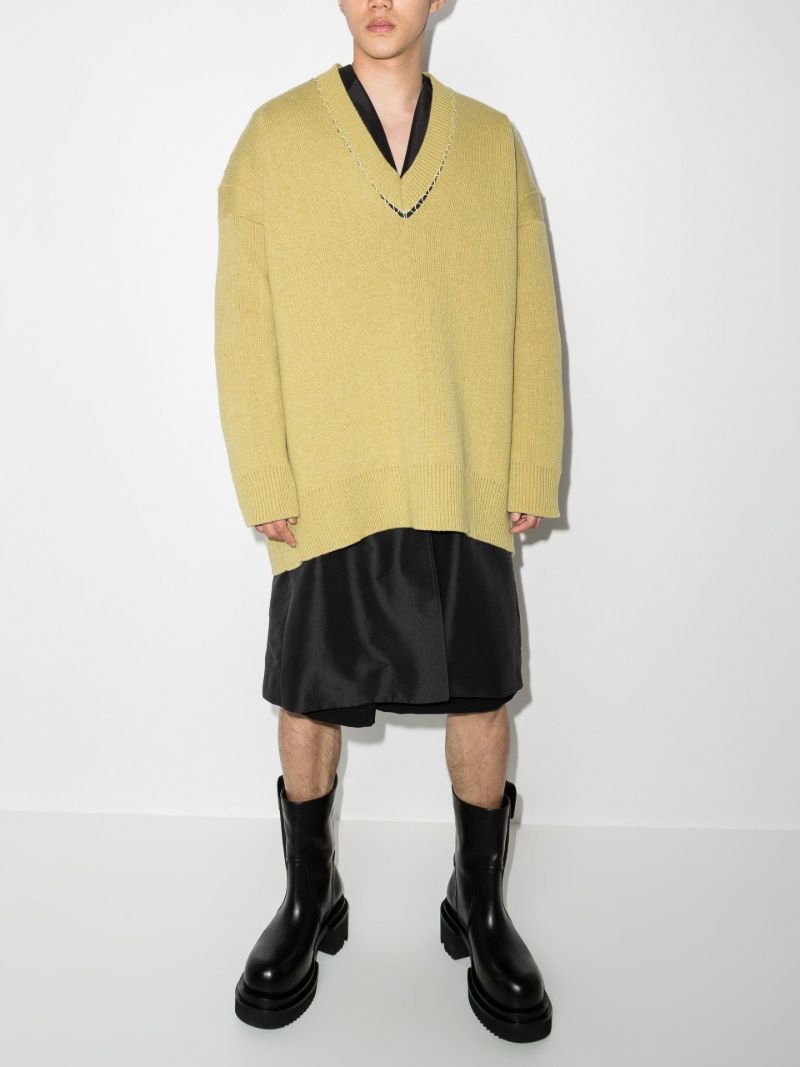 V-neck Merino Wool Sweater