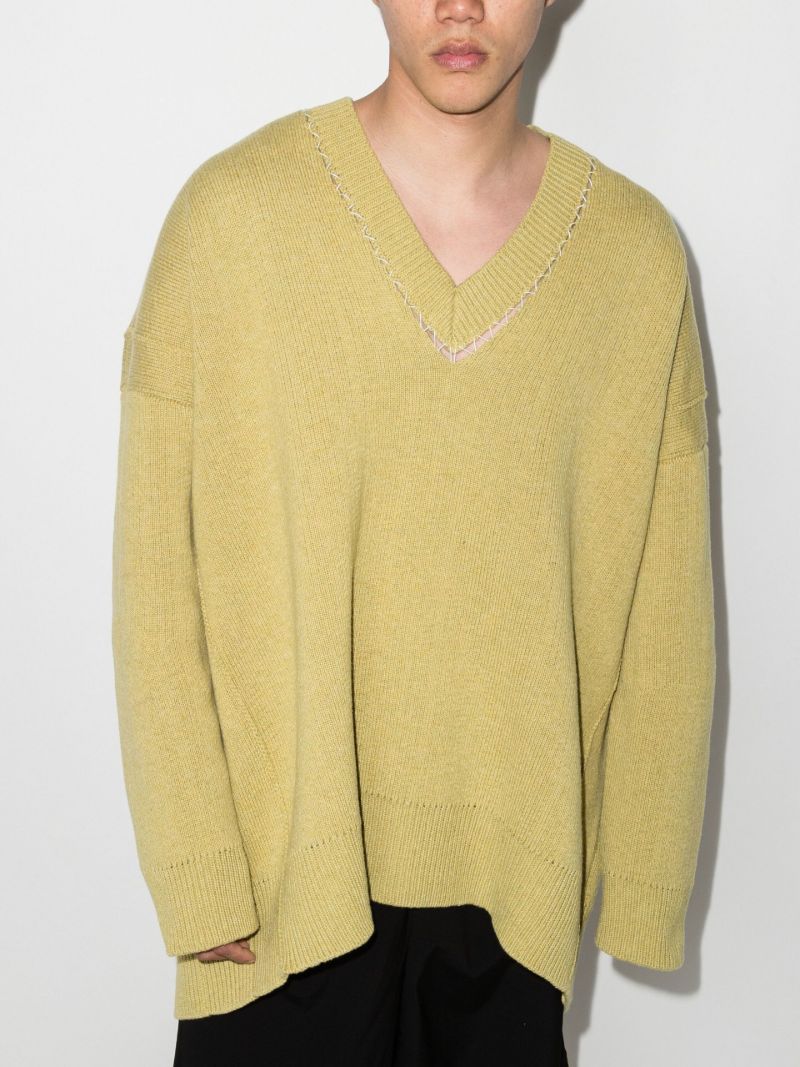 V-neck Merino Wool Sweater
