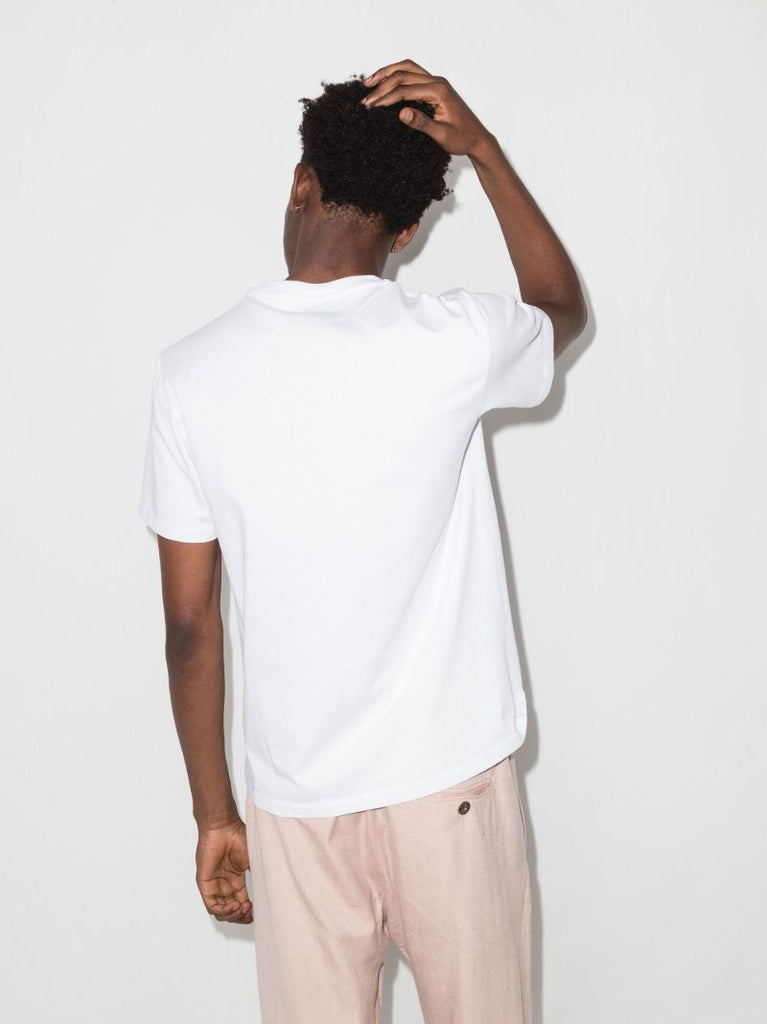 White Mini Handwriting Cotton T-shirt